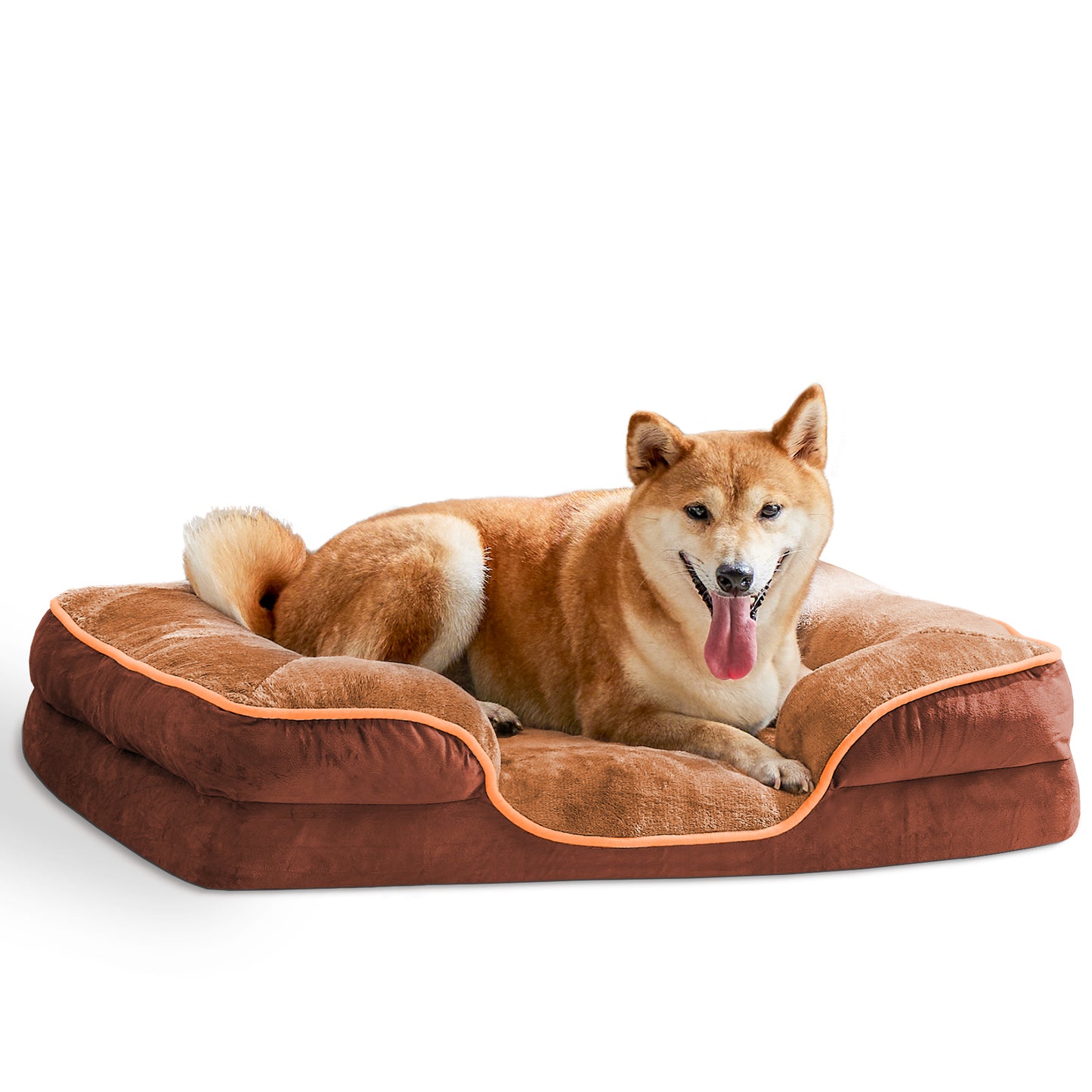 Pawsy Calming Orthopedic Dog Bed | Memory Foam, Washable Cover, Non-Slip Base